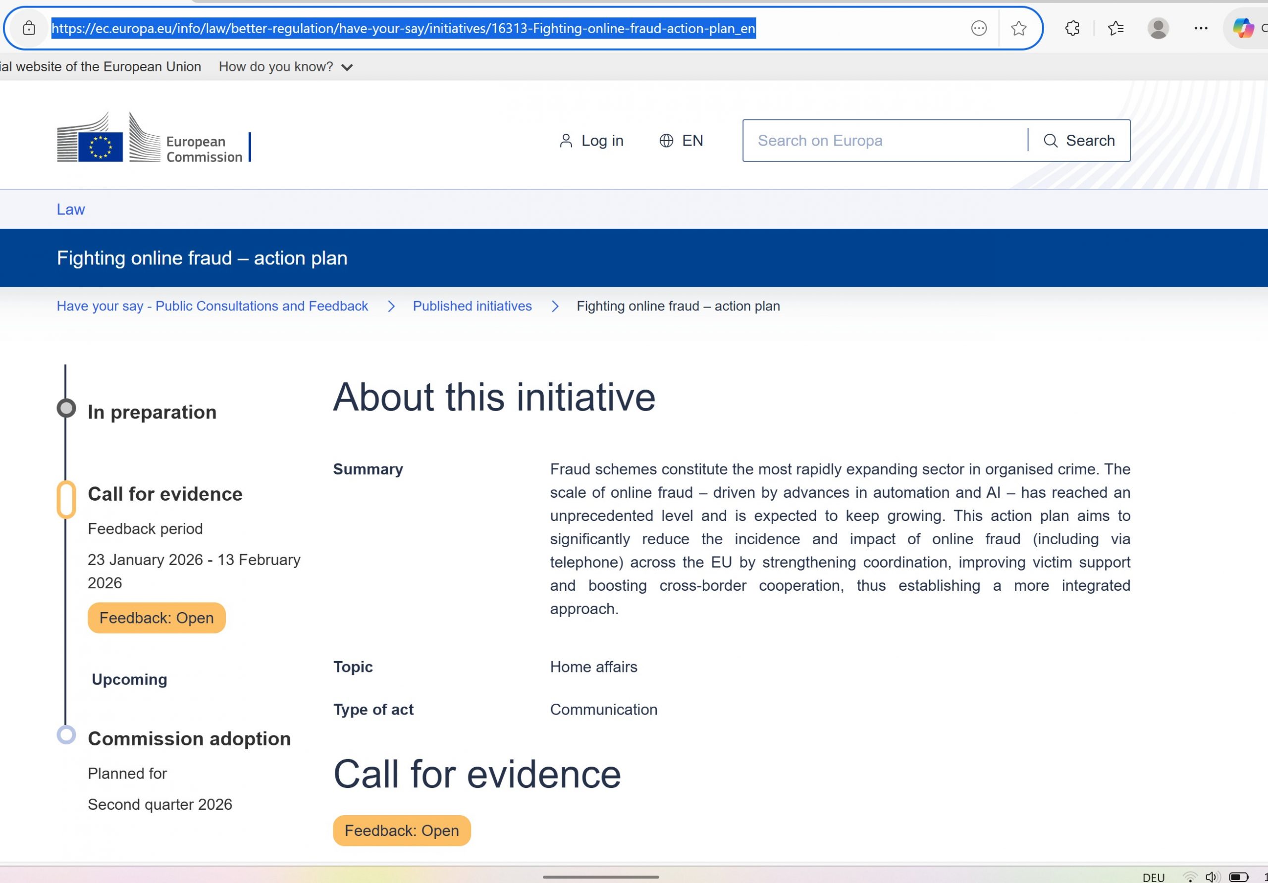 EU fighting online fraud