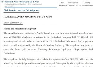 Hamblin vs. Moorwand Ltd
