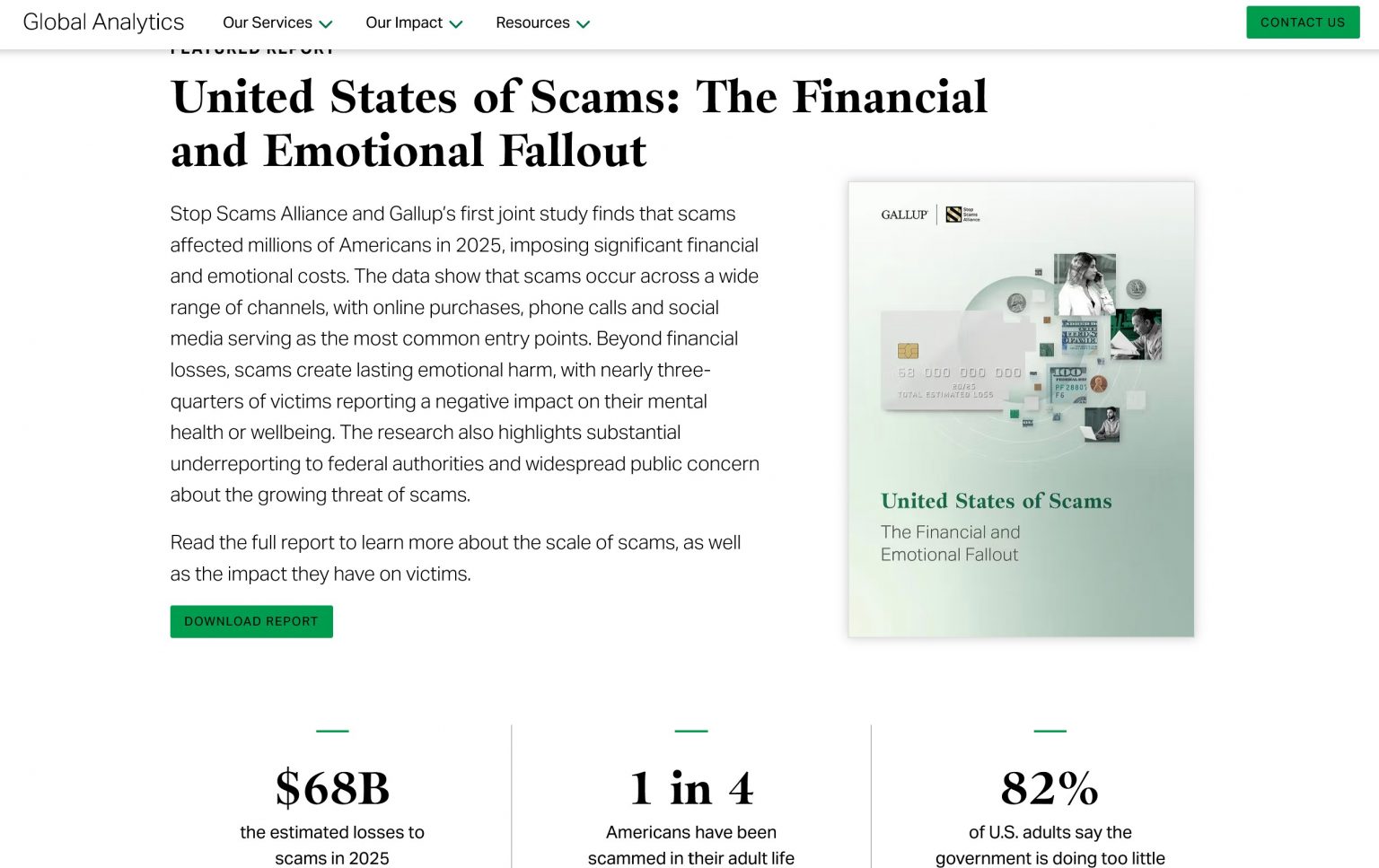 United States of Scams - Gallup Report