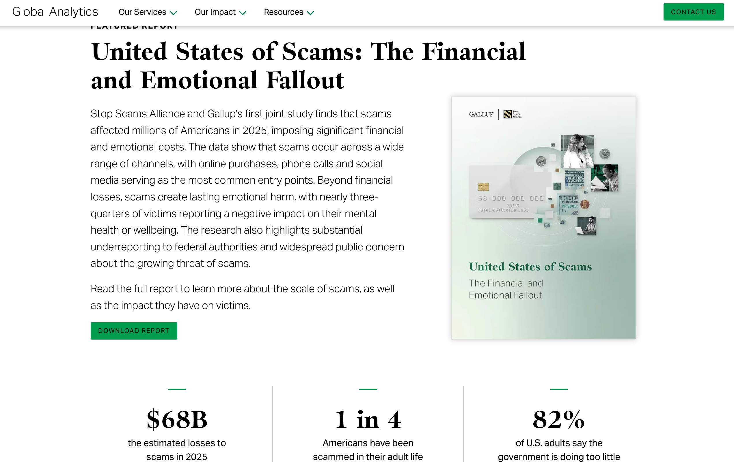 United States of Scams - Gallup Report
