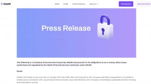 StablR Cyber Incident