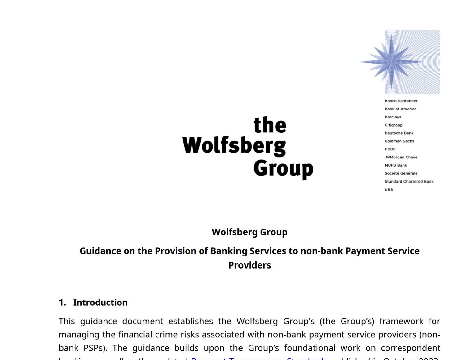 The Wolfsberg Group