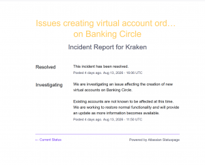 Banking Circle, Bano, Kraken