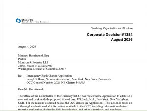Bunq OCC decision