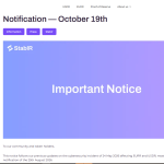 StablR notice 19 october 2026