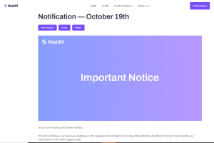StablR notice 19 october 2026